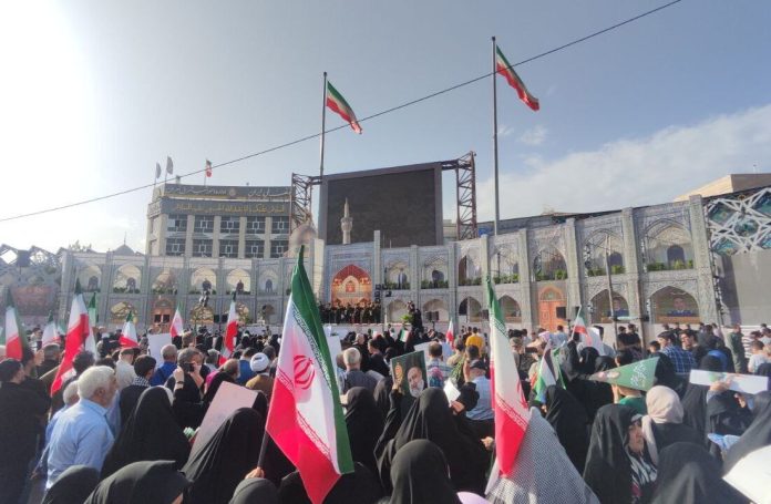 آغاز مراسم سالگرد شهدای خدمت در میدان امام حسین (ع) تهران