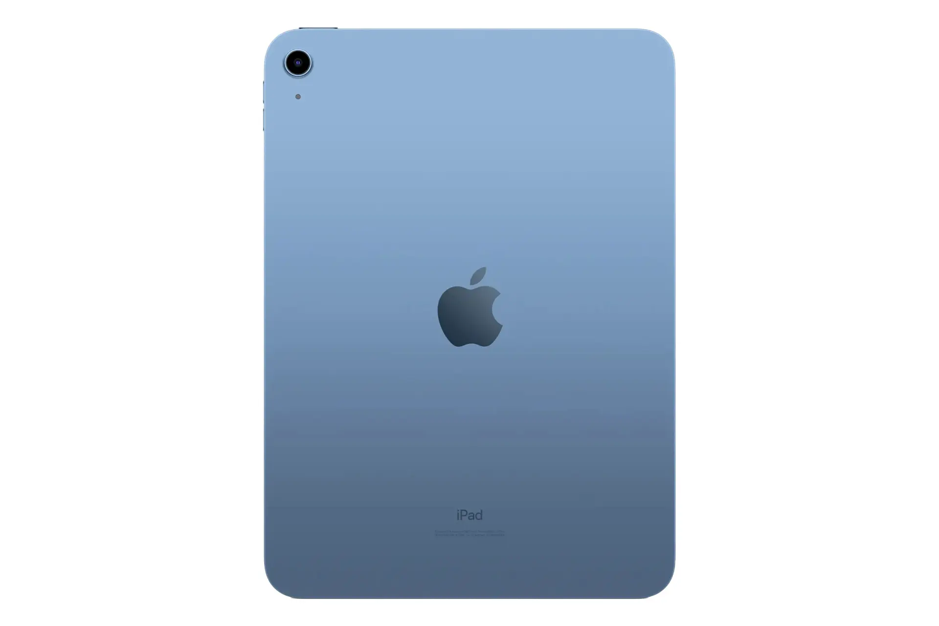نمای پنل پشت تبلت آیپد 10.9 اپل نسخه 2022 / Apple iPad 10.9 2022 با نمایش دوربین و لوگو رنگ آبی