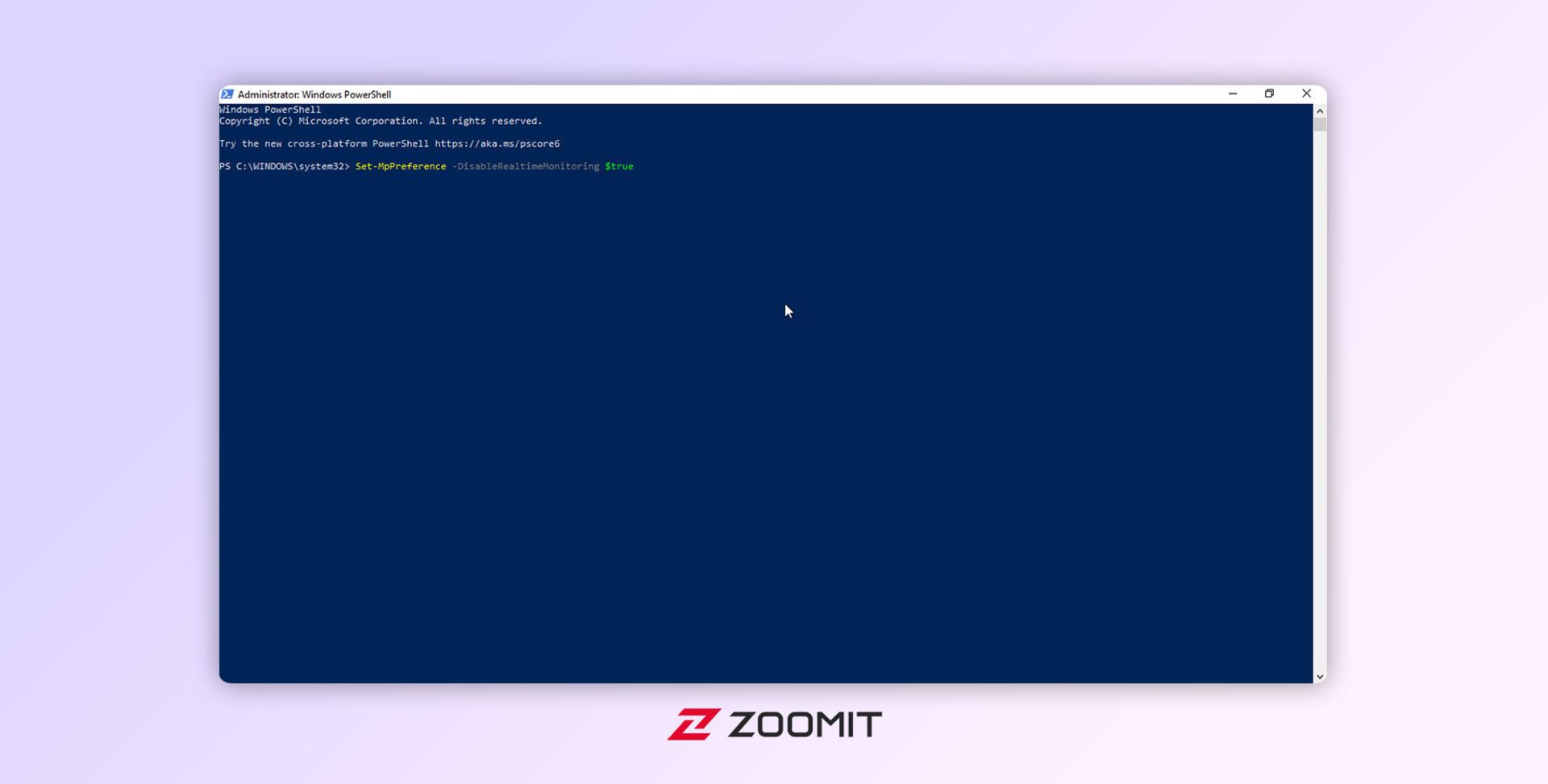 محیط PowerShell در ویندوز ۱۰