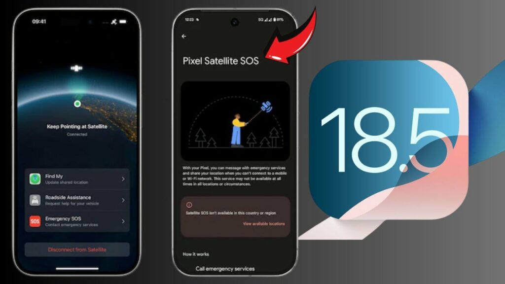 قابلیت تماس اضطراری ماهواره‌ای در آیفون 13 با iOS 18.5